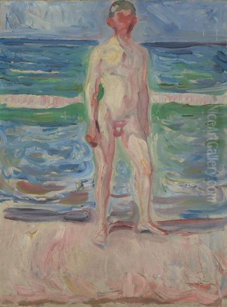 Young Man on the Beach - view 1