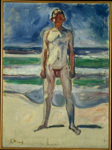 Young Man on the Beach by Edvard Munch