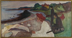 Young People on the Beach (The Linde Frieze) by Edvard Munch