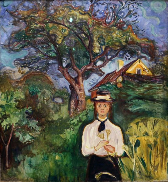 Girl Under Apple Tree - view 1