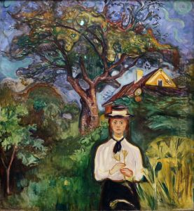 Girl Under Apple Tree