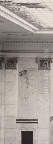 Young Woman Walking towards the Sun - view 1
