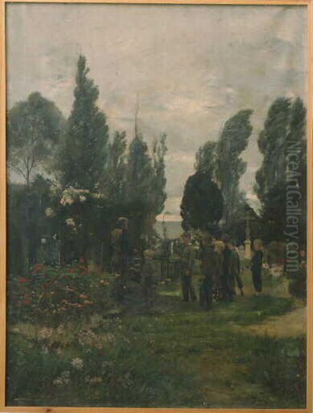 Enterrement d'un enfant a Villerville - view 1