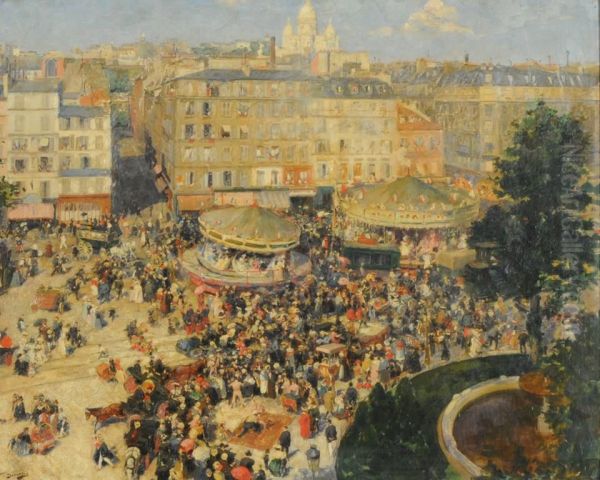 La Place Pigalle (The 4th July at Place Pigalle) - view 1