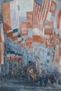 Avenue of the Allies, 5th Avenue, New York by Childe Hassam