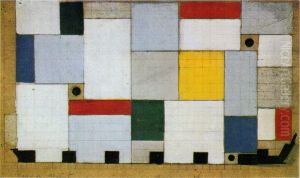 L'Aubette. Projet de composition pour le plafond du cafe-restaurant by Theo van Doesburg
