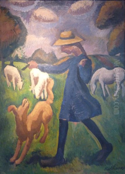 The Shepherdess Marie Ressort as a Child - view 1