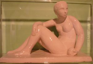 Femme nue, assise tournee vers la droite, dite aussiEve by Roger de La Fresnaye