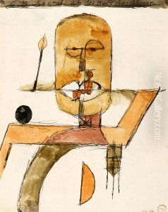 Der Mensch ist der Mund des Herrn by Paul Klee
