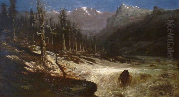 River in the Alps - view 1