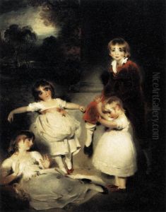Portrait des enfants d'Ascoyghe Boucherett, dit auparavant a tort Les Enfants de John Angerstein by Thomas Lawrence