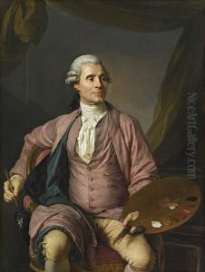 Joseph-Marie Vien (1716-1809), peintre. by Joseph-Siffred Duplessis