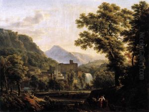 Vue de l'ile de Sora dans le royaume de Naples by Jean-Joseph-Xavier Bidauld