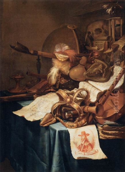 Vanitas with a Royal Crown - view 1