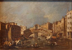 Rialto Bridge by Francesco Guardi