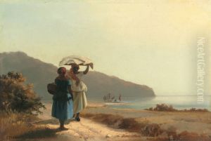 Two Women Chatting by the Sea, St. Thomas[3]