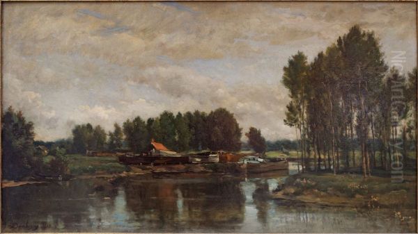 Bateaux sur l'Oise. - view 1