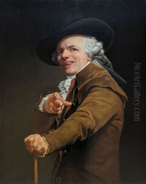 Self-portrait of the artist in the guise of a mocker - view 1