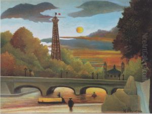 Seine und Eiffelturm in der Abendsonne