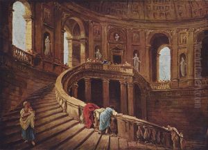 Staircase in the Palace of Caprarola Staircase in the Palace of Caprarola