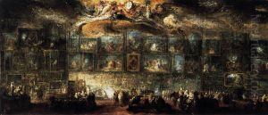 The Salon of 1779 by Gabriel de Saint-Aubin