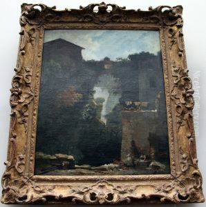 Cascatelles de Tivoli. by Jean-Honore Fragonard