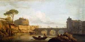 The Bridge and the Castel Sant'Angelo in Rome by Joseph Vernet