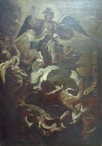 Escena religiosa amb l'arcangel Gabriel by unknown