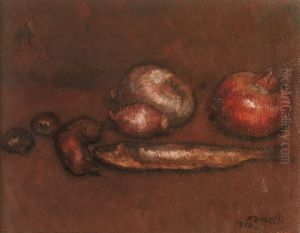 Natura morta d'arengada by Isidre Nonell