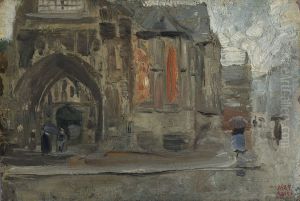 Notre Dame des Victoires, dia de lluvia by Dario de Regoyos y Valdes
