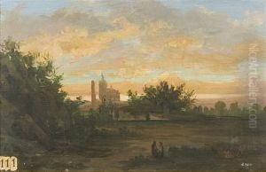 Paisatge al capvespre by Enric Serra Auque