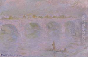 Waterloo Bridge in London by Claude Oscar Monet