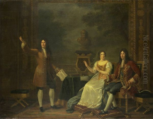 Racine Reading Athalie Before Louis XIV and Madame de Maintenon - view 1