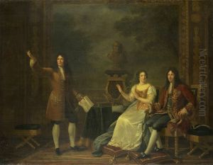 Racine Reading Athalie Before Louis XIV and Madame de Maintenon by Julie Philipault