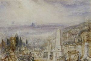 View of Paris from Pere la Chaise.
