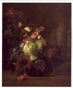 A Vase of Flowers by Rachel Ruysch