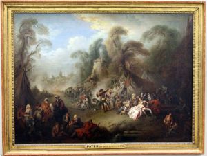 Une Fete champetre. Rejouissance de soldats by Jean-Baptiste Pater