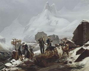 Landscape Susten Switzerland by Auguste-Xavier Leprince