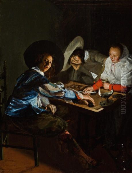 A Game of Tric-Trac - view 1