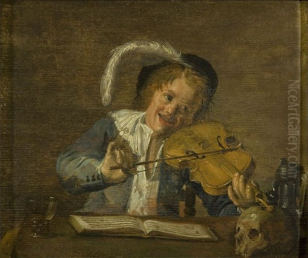 A Boy Musician - view 1