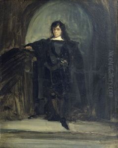 Self-portrait as Ravenswood by Eugene Delacroix