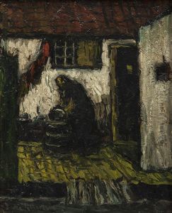 Woman in backyard by Suze Robertson