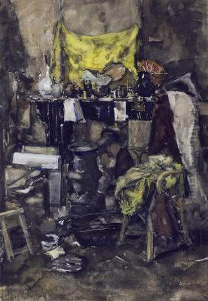 Corner of the artist studio - view 1
