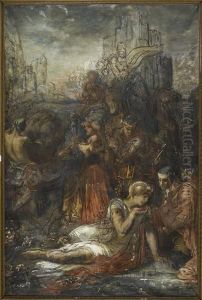 Darius fuyant apres la bataille d'Arbelles