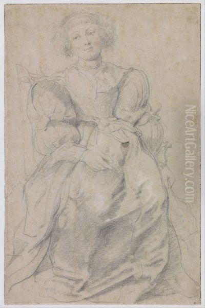 Portret van Helene Fourment - view 1