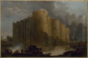 La Bastille, dans les premiers jours de sa demolition