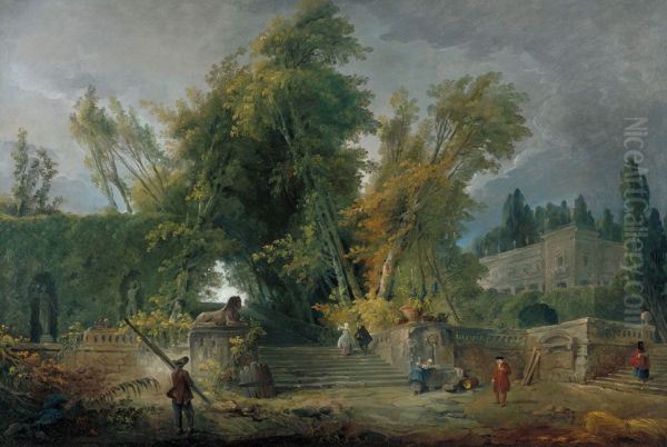 Jardin d'une villa italienne - view 1