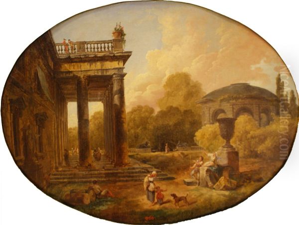 View of the Borghese Gardens in Rome - view 1