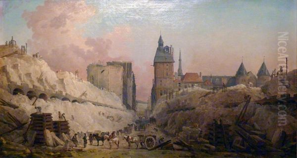 The Demolition of Houses on the Pont au Change - view 1