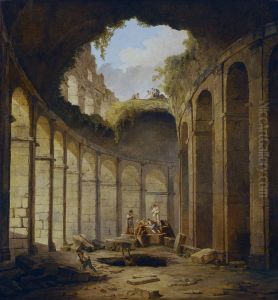 Colosseum,Rome. by Hubert Robert